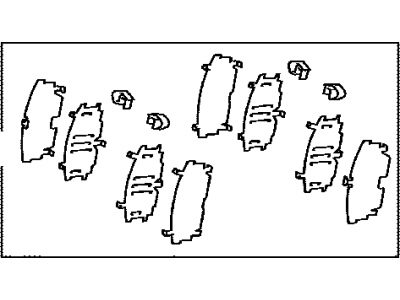 Toyota 04945-12111 SHIM Kit, Anti SQUEAL