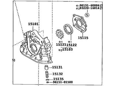 Toyota 15100-16040 Oil Pump