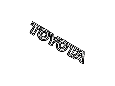 Toyota 75441-12650 Nameplate