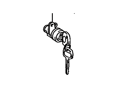 Toyota 69052-89112 Cylinder & Key Set, Door Lock, LH
