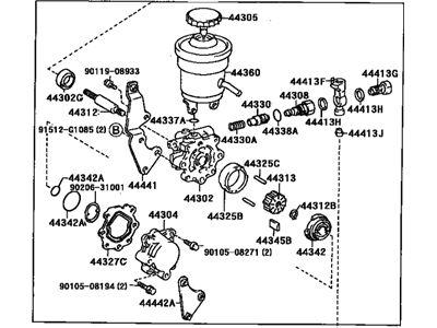 Toyota 44320-02020 Pump Assy, Vane