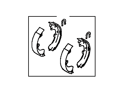 Toyota 04495-12210 Rear Shoes