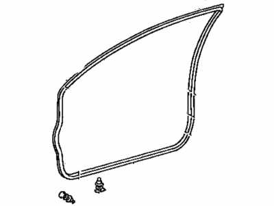 Toyota 67861-12820 Door Weatherstrip