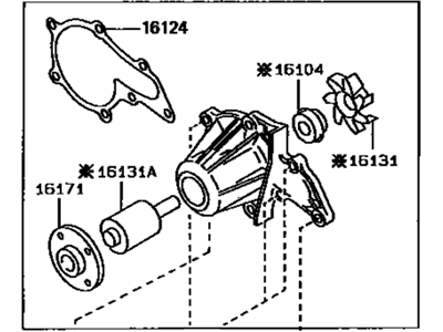 Toyota 16110-19176 Water Pump