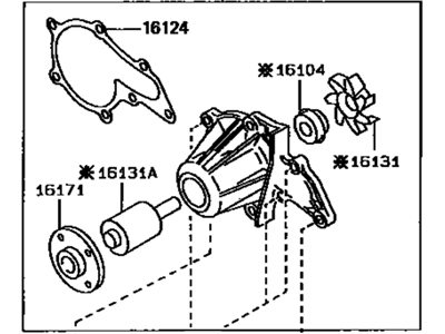 Toyota 16110-19146 Water Pump