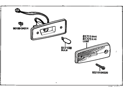 Toyota 81740-19286 Side Marker Lamp