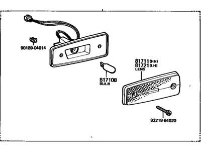 Toyota 81730-19306 Side Marker Lamp