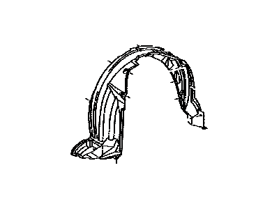 Toyota 53875-0R060 Fender Liner