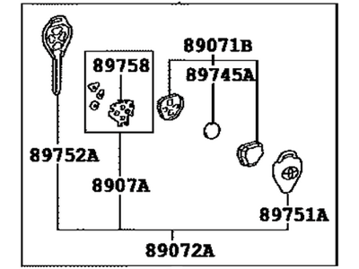 Toyota 89070-12590 Transmitter