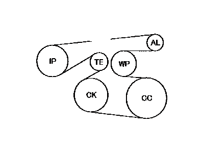 Toyota 90916-02671 Serpentine Belt