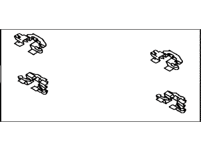 Toyota 04948-12050 Brake Pads Hardware Kit