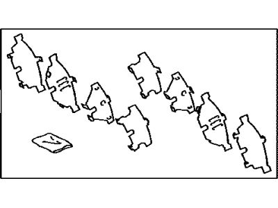 Toyota 04946-12120 SHIM Kit, Anti SQUEAL