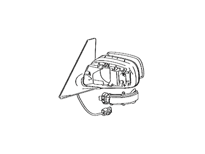 Toyota 87940-12D70 Mirror Assembly