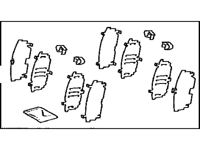 Toyota 04945-12100 Shim Kit, Anti Squeal, Front