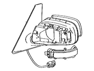Toyota 87910-12D50 Mirror Assembly