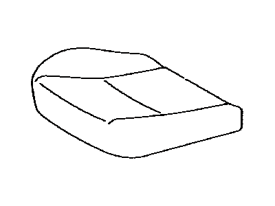 Toyota 71072-52N30-B1 Front Seat Cushion Cover, Left(For Separate Type)