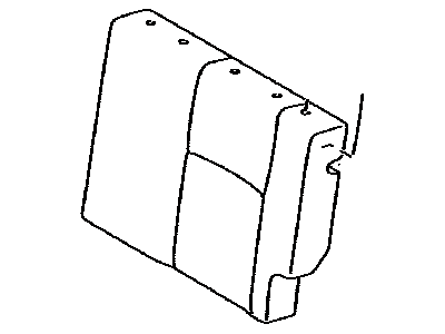 Toyota 71078-35380-E0 Rear Seat Back Cover, Left (For Separate Type)
