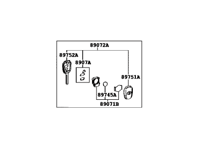 Toyota 89070-52A10 Transmitter Assembly, Do