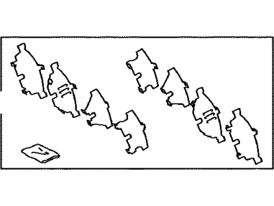 Toyota 04946-47120 Brake Pads Hardware Kit