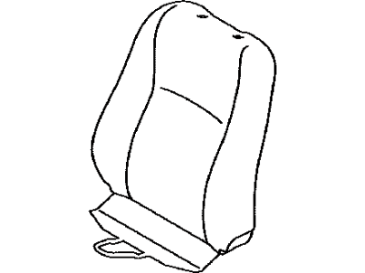 Toyota 71074-08010-B0 Front Seat Back Cover, Left(For Separate Type)