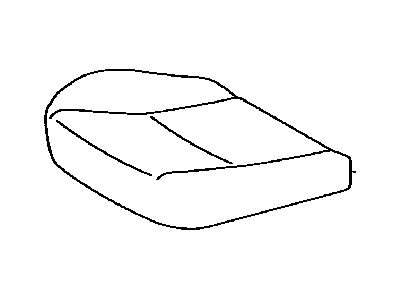 Toyota 71072-60710-A0 Front Seat Cushion Cover, Left(For Separate Type)