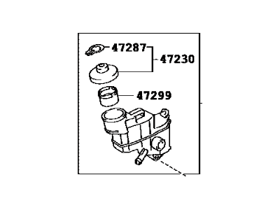 Toyota 47220-52270 Reservoir Assembly