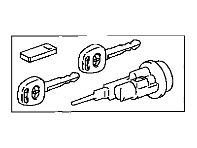Toyota 89703-41030 Cylinder & Keys
