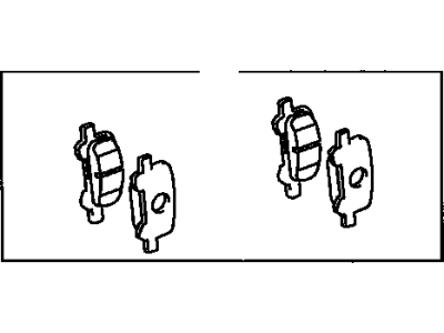 Toyota 04466-06030 Rear Pads