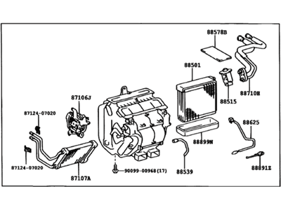 Toyota 87050-07090 Radiator Assy, Air Conditioner