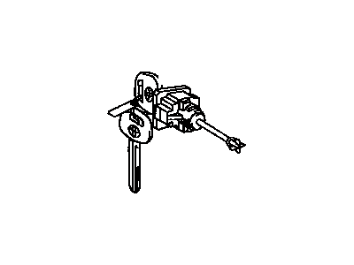 Toyota 69051-95D05 Cylinder & Key Set