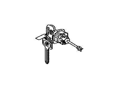 Toyota 69051-13110 Cylinder & Key Set