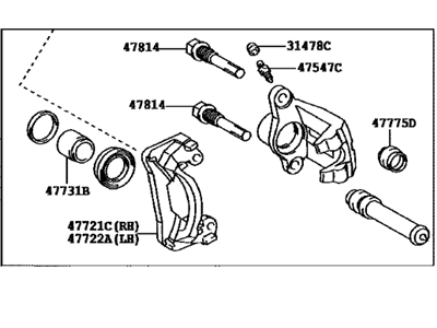 Toyota 47830-0C010 Caliper