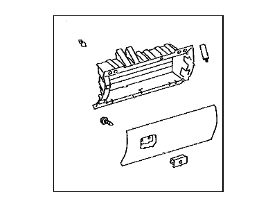Toyota 55320-0C012-B0 Glove Box Assembly