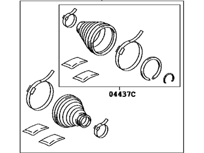 Toyota 04429-0C010 Boot Kit