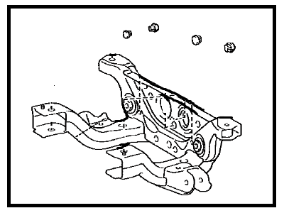 Toyota 51270-0C010 Member Sub-Assy, Rear Suspension