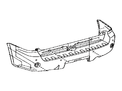 Toyota 52159-0C905 Cover, Rear Bumper