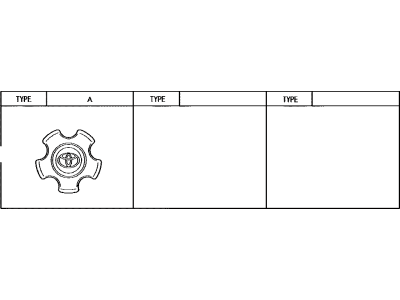 Toyota 42603-0C050 Ornament Sub-Assembly Wheel Hub Center Cap