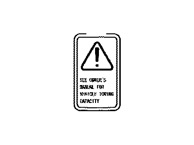 Toyota 74584-0C010 Caution Label