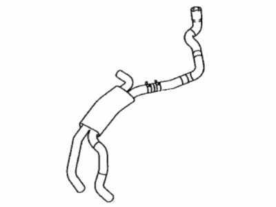 Toyota 16260-0T110 Pipe Assembly, Water By-