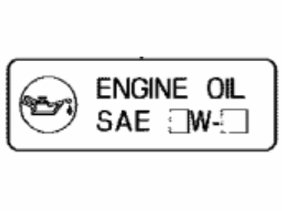 Toyota 15369-25010 Info Label