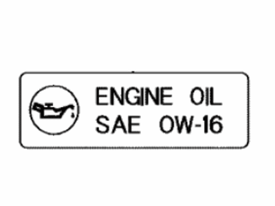 Toyota 15369-F0010 Info Label
