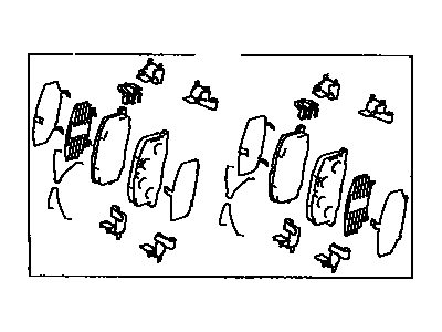 Toyota 04491-20660 Front Disc Brake Pad Set