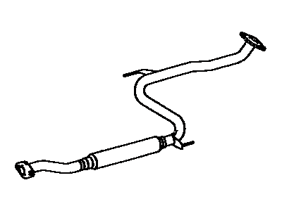 Toyota 17420-74630 Center Exhaust Pipe Assembly
