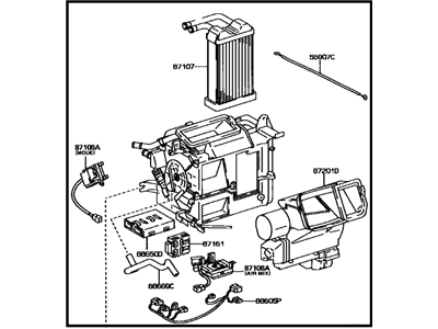 Toyota 87150-2B090 Heater Assembly