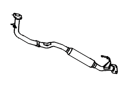 Toyota 17410-74611 Front Exhaust Pipe Assembly