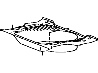 Toyota 58311-20280 Rear Floor Pan