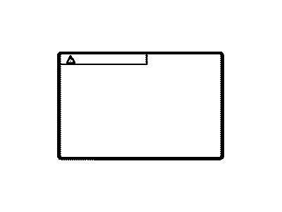 Toyota SU003-01198 Info Label