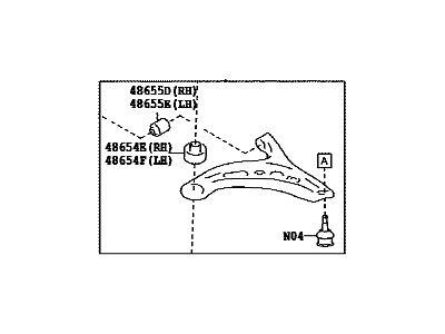 Toyota SU003-08016 Lower Control Arm