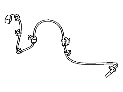 Toyota SU003-00663 Front Speed Sensor