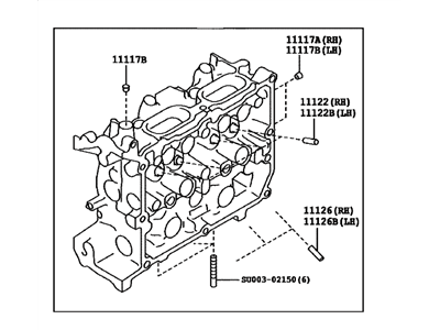 Toyota SU003-00115 Cylinder Head